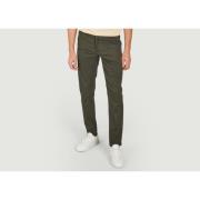 Knowledge Cotton Apparel Chino Lucas Slim Fit Green, Herr