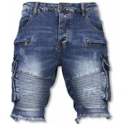 Enos Shorts med många fickor - Stiliga denim shorts för män - J-9006B ...
