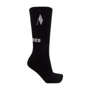 The Attico Logo Bomullsstrumpor Black, Dam