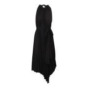 Alexandre Vauthier Veckad midi -klänning Black, Dam