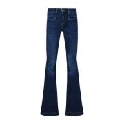 Liu Jo Denimblå Flare Jeans för Kvinnor Blue, Dam