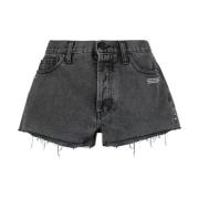Off White Jeans shorts Gray, Dam