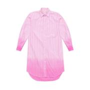 Marni Randig skjortklänning Pink, Dam