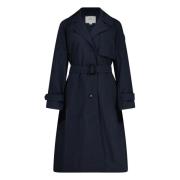 Woolrich Klassisk Trenchcoat Blue, Dam