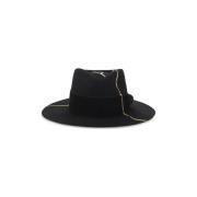 Nick Fouquet Utsmyckad hatt Black, Herr
