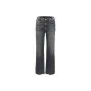 My Essential Wardrobe Raka Ben Jeans i Grått Gray, Dam