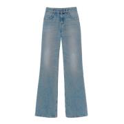 Twinset Flare Jeans i Denim Blue, Dam