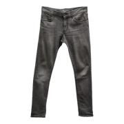 Saint Laurent Vintage Pre-owned Bomull jeans Gray, Dam