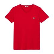 Jott Ekologisk Bomull Bas T-shirt - Röd Kollektion Red, Herr