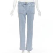 Chanel Vintage Pre-owned Bomull jeans Blue, Dam