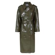 MVP wardrobe Montenapoleone Trench Coat Green, Dam