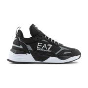 Emporio Armani EA7 Svart Silver Avslappnad Sneaker Black, Herr