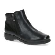 Caprice Svarta Nappa Stängda Booties Black, Dam