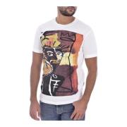 Dsquared2 Bomull Print Africa T-shirt - Dsquared2 White, Herr