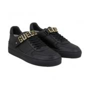 Guess Låg Topp Metallspänne Sneakers Black, Herr