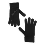 Moschino Enkla Logo Handskar Black, Dam