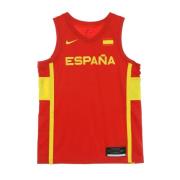 Nike Begränsad upplaga Spanien Road Basketball Jersey Red, Herr