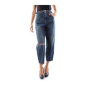 Pinko Cropped Jeans Blue, Dam