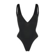 Reebok Snygg Svart VB Bodysuit för Kvinnliga Idrottare Black, Dam