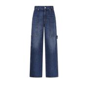Stella McCartney Vintage Workwear Wide Jeans Blue, Dam