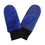 Bellerose Blå Fuskpäls Handskar Blue, Dam