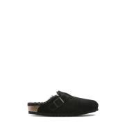 Birkenstock Sandaler Boston Shearling Black, Dam