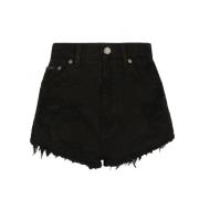 Dolce & Gabbana Trendiga Distressed Denim Shorts Black, Dam
