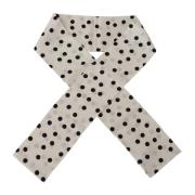 Dolce & Gabbana Autentiskt Polka Dot Sidenhalsduk White, Herr