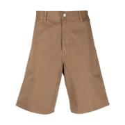 Carhartt Wip Long Shorts Brown, Herr