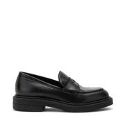 Carmens Svarta Clam Loafers Black, Dam