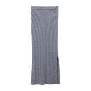 Filippa K Rib Knit Skirt Gray, Dam