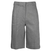 Sportmax Long Shorts Gray, Dam