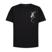 PS By Paul Smith Tryckt T-shirt Black, Herr