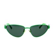 Bottega Veneta Kvinnors Metall Cat-Eye Solglasögon Green, Dam