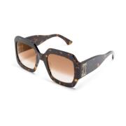Cartier Brun/Havana solglasögon, mångsidiga och stiliga Brown, Dam