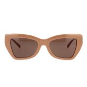 Michael Kors Unika Cat-Eye solglasögon med brun ram och matchande lins...