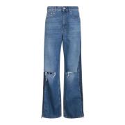 Stella McCartney Organiska Wide Leg Jeans Blue, Dam