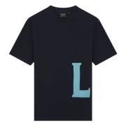 Lyle & Scott SS T-Shirt - LS Model Blue, Herr
