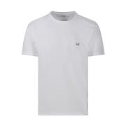 C.p. Company Gauze Vit Logo T-Shirt White, Herr