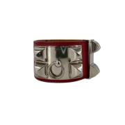 Hermès Vintage Pre-owned Läder armband Red, Dam