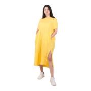 Roberto Collina Midi Dresses Yellow, Dam