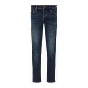 Emporio Armani Denimblå 5-ficksjeans Blue, Herr