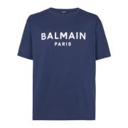 Balmain Paris T-shirt Blue, Herr