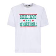 Dolce & Gabbana Sicily Love Vit T-shirt White, Herr