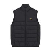 Lyle & Scott Vadderad Gilet Jacka Black, Herr