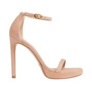 Stuart Weitzman Glamorösa Nudist Disco Höga Klack Sandaler Beige, Dam