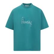 Bonsai Oversize Crew Neck T-Shirt med Tryck Blue, Herr