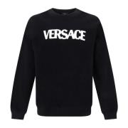 Versace Logo Sweartshirt Black, Dam