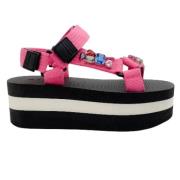Marni Pre-owned Pre-owned Canvas sandaler Pink, Dam