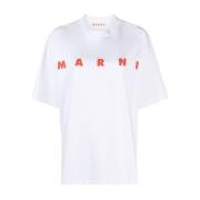 Marni Svarta T-shirts Polos för kvinnor White, Dam